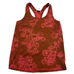 Athleta Ultimate Scoop Neck Racerback Tank Top Astral Blooms